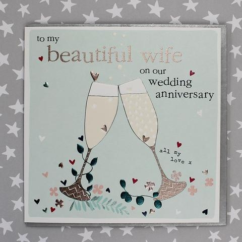 Wife Wedding Anniversary Card – buy online or call 01432 674717