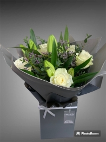 White Rose & Lily Bouquet